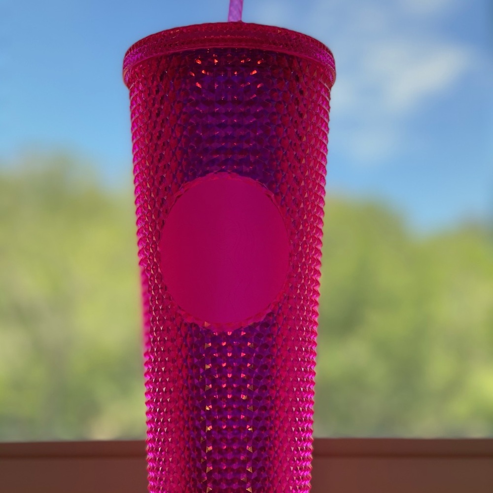 Starbucks 2019 Neon Pink Studded Tumbler NEW
